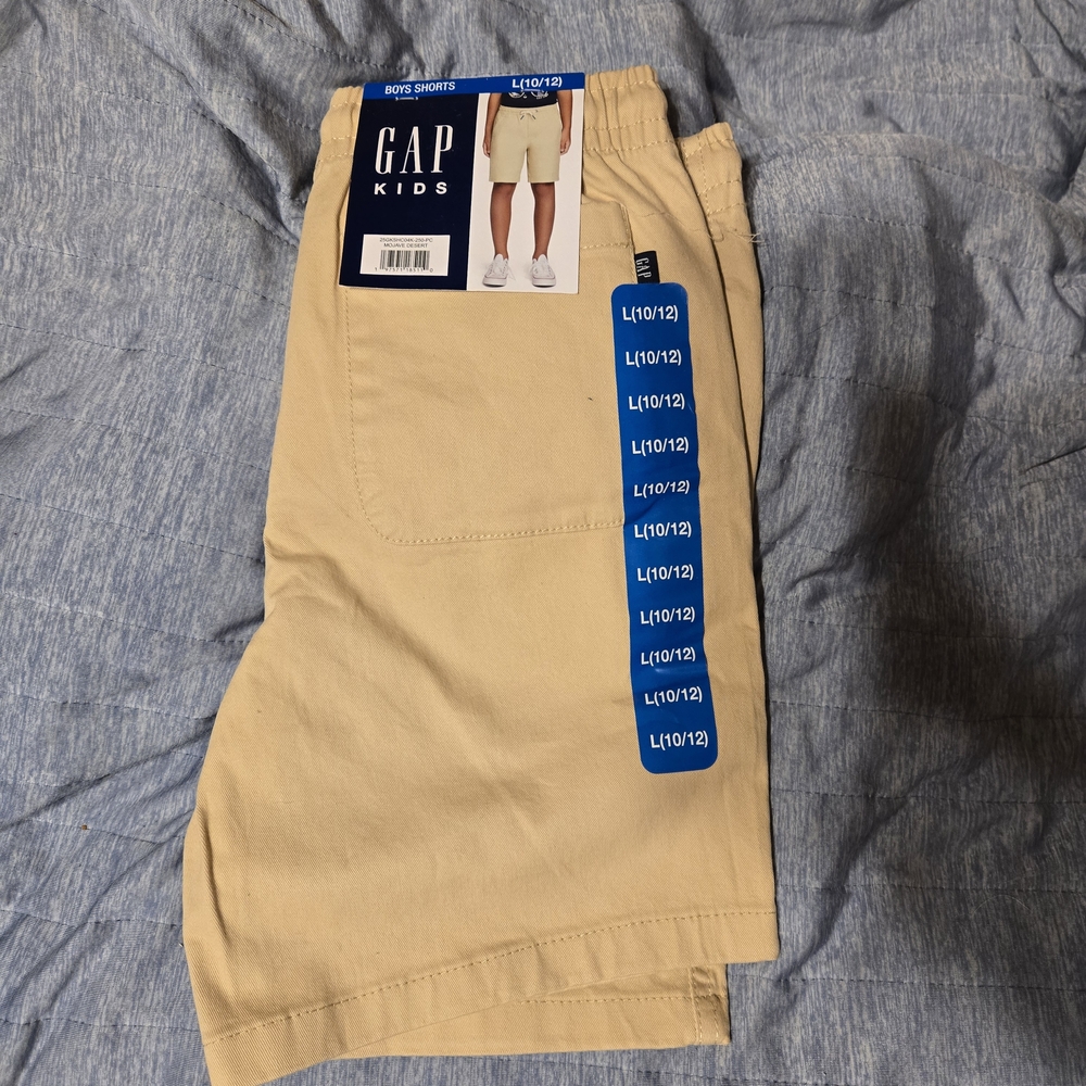 GAP Kids Beige Flat Front Shorts